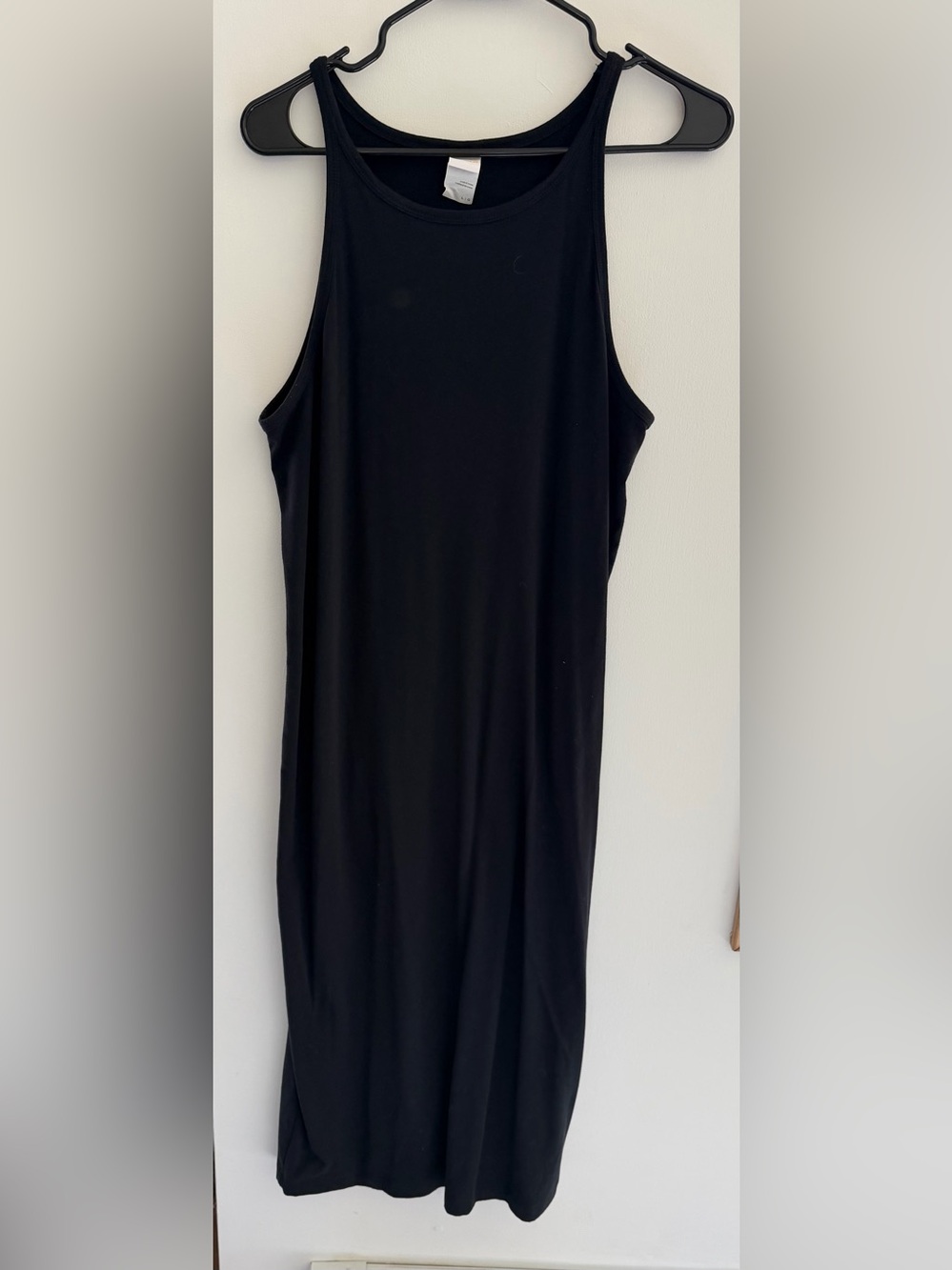 Lole Black High Neck Tank Midi Dress